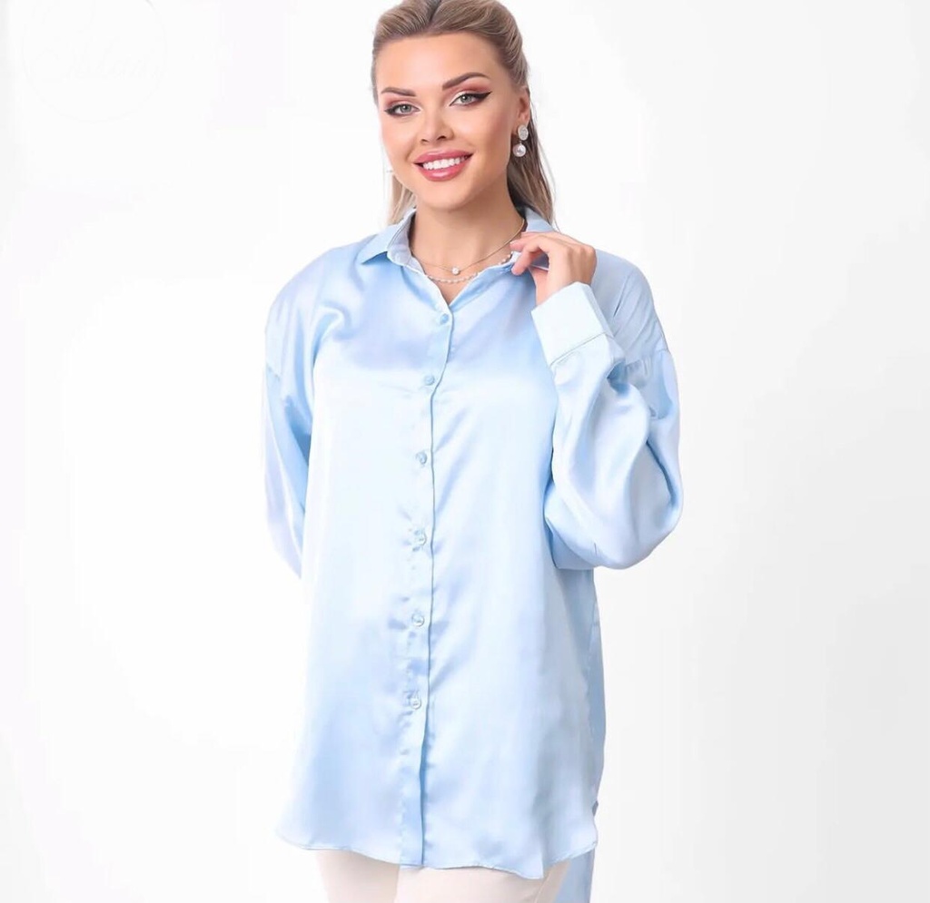Satin Plain Classic Shirt