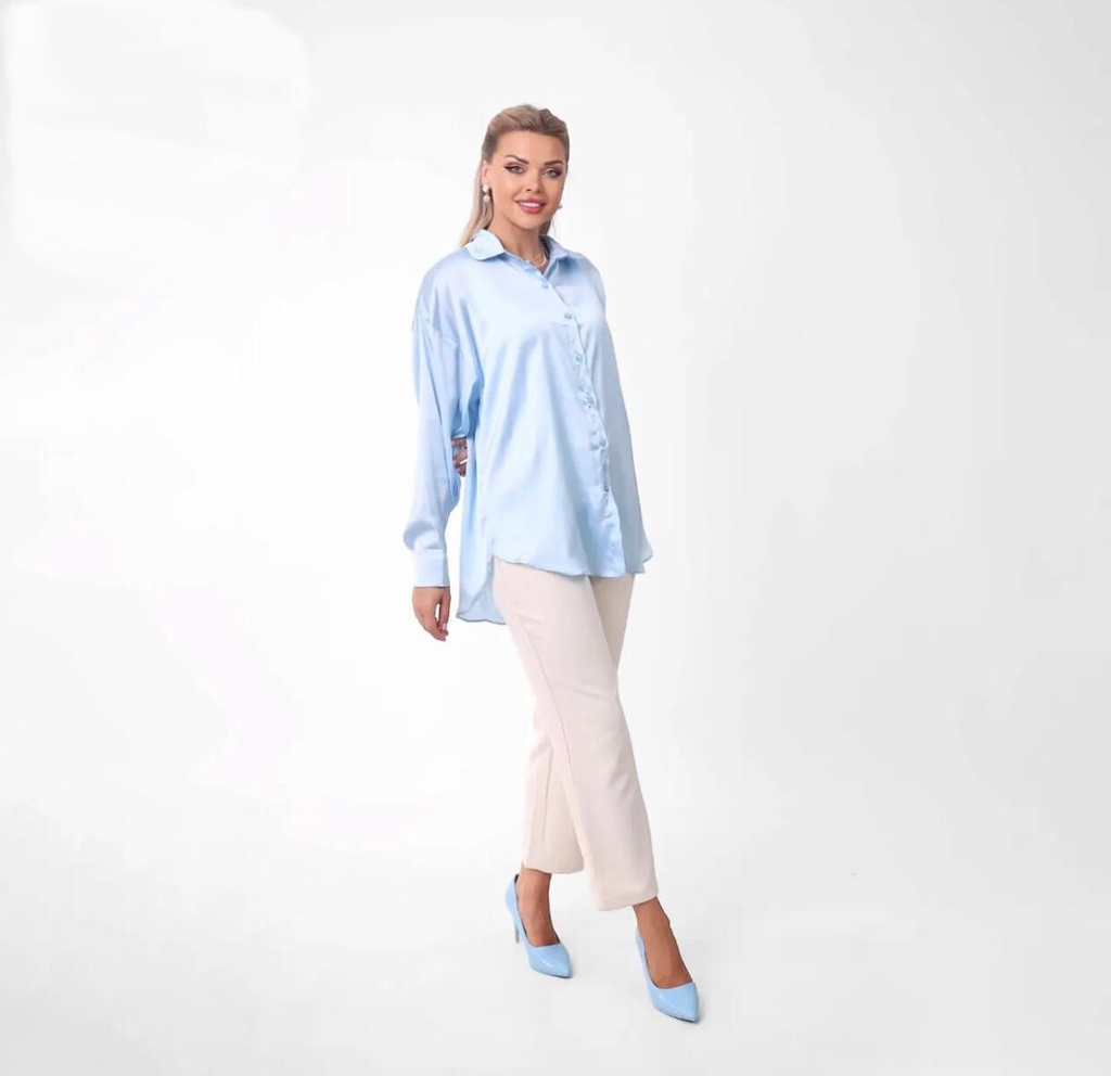 Satin Plain Classic Shirt