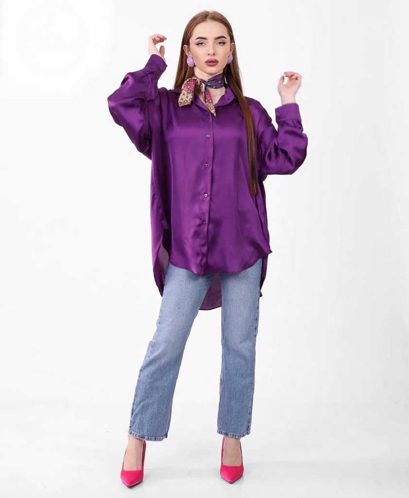 Satin Plain Classic Shirt