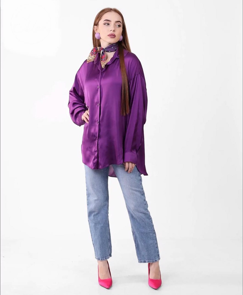Satin Plain Classic Shirt