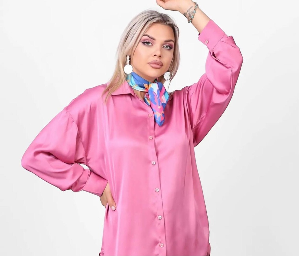 Satin Plain Classic Shirt