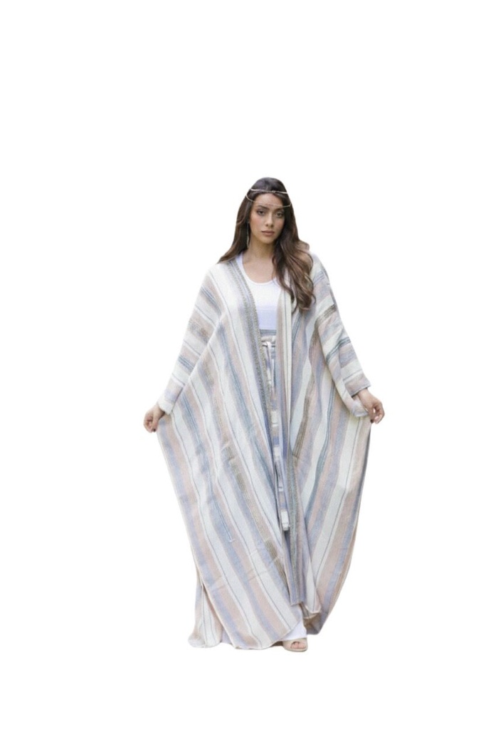 Embroidered Linen Kaftan