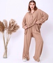 Plain Classic Details Pants Set