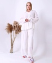 Plain Classic Details Pants Set