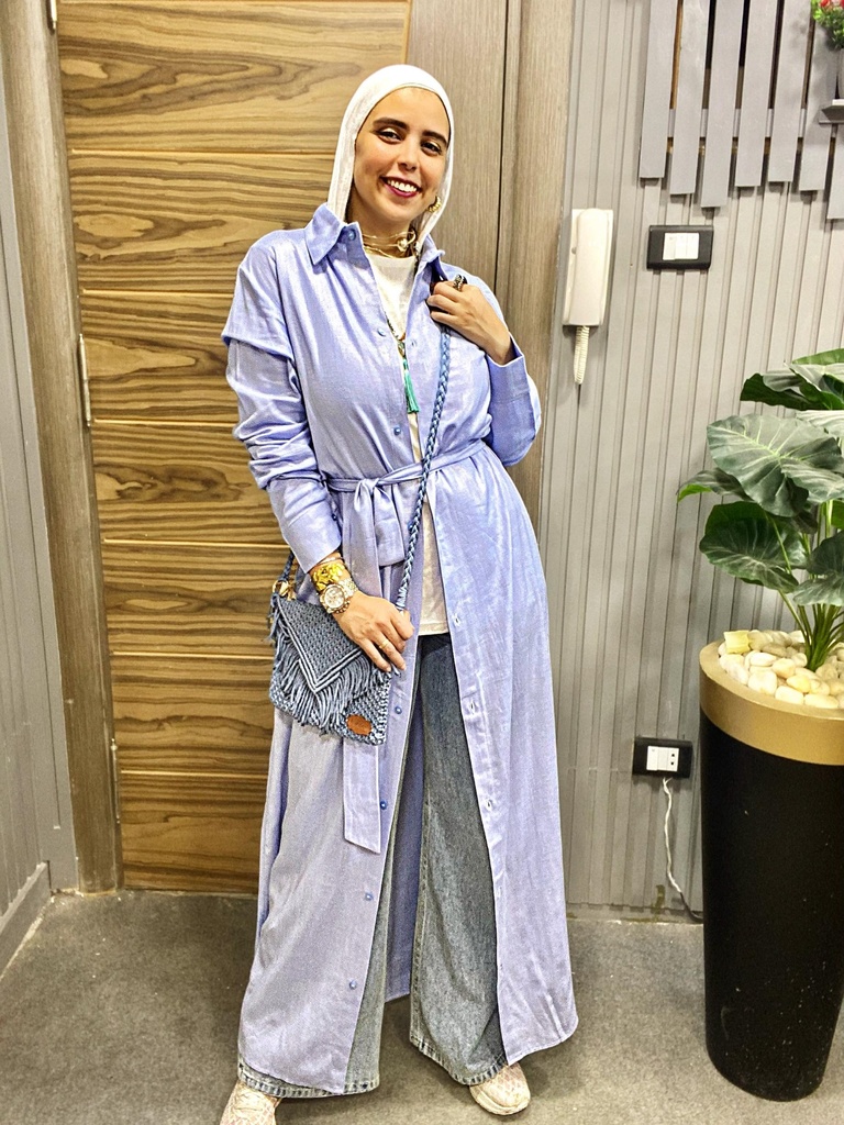 Plain Maxi Shirt Dress
