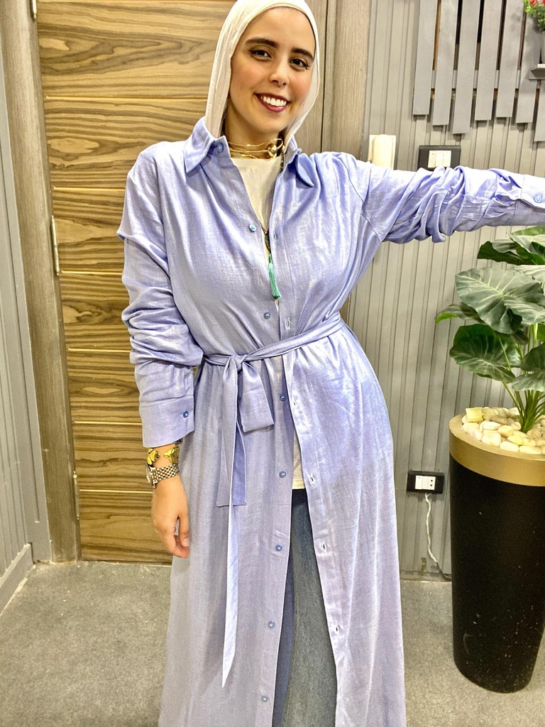 Plain Maxi Shirt Dress