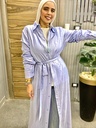 Plain Maxi Shirt Dress