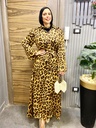 Leopard Chiffon Skirt Set