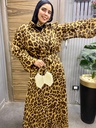 Leopard Chiffon Skirt Set