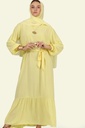 Plain Lemon Maxi Dress