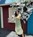 Basic Half Sleeves Dress