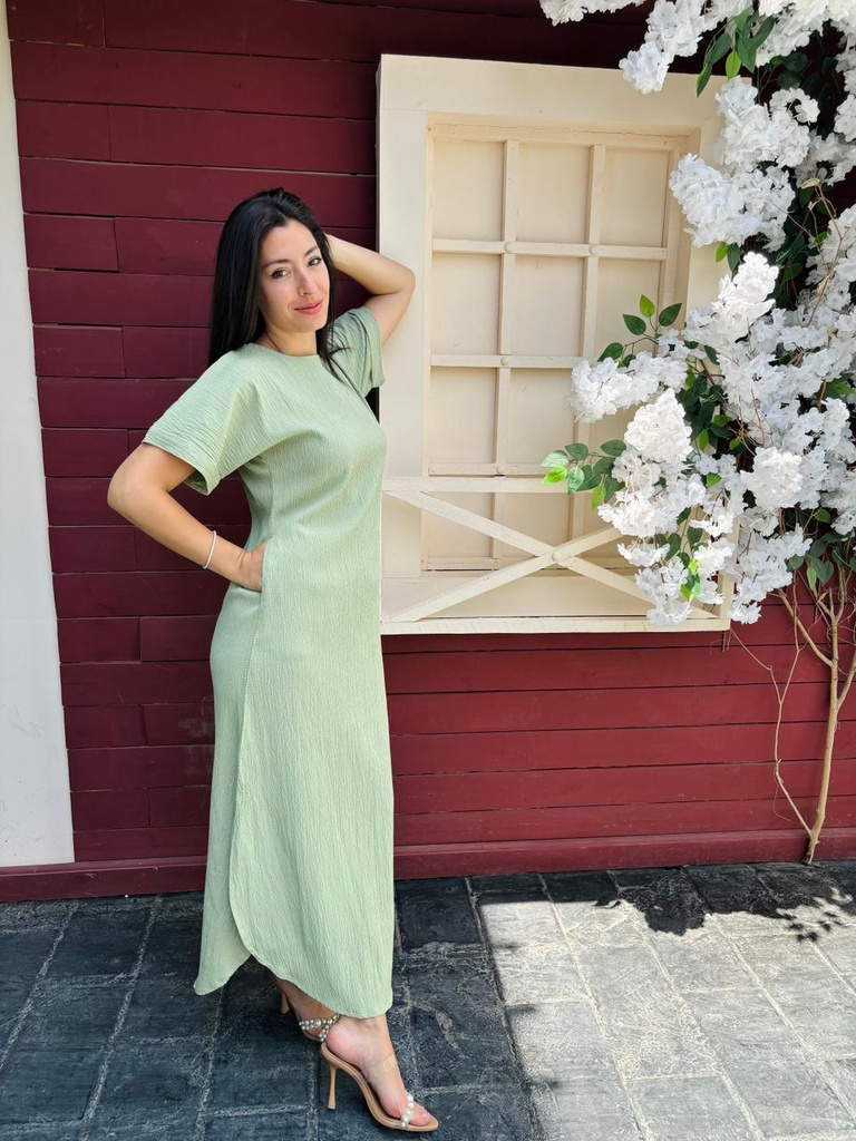 Basic Half Sleeves Dress