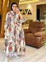 Arabian Print Linen Dress