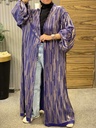 GHAILAM Shimmer Pleated Kaftan