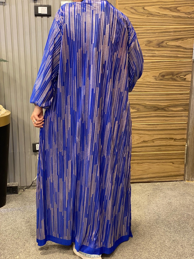 GHAILAM Shimmer Pleated Kaftan