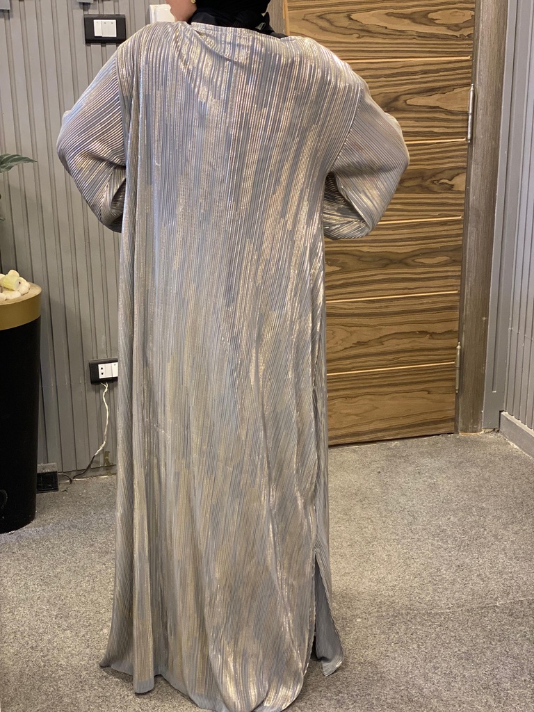 GHAILAM Shimmer Pleated Kaftan