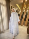 Linen Tier Pleated Dress