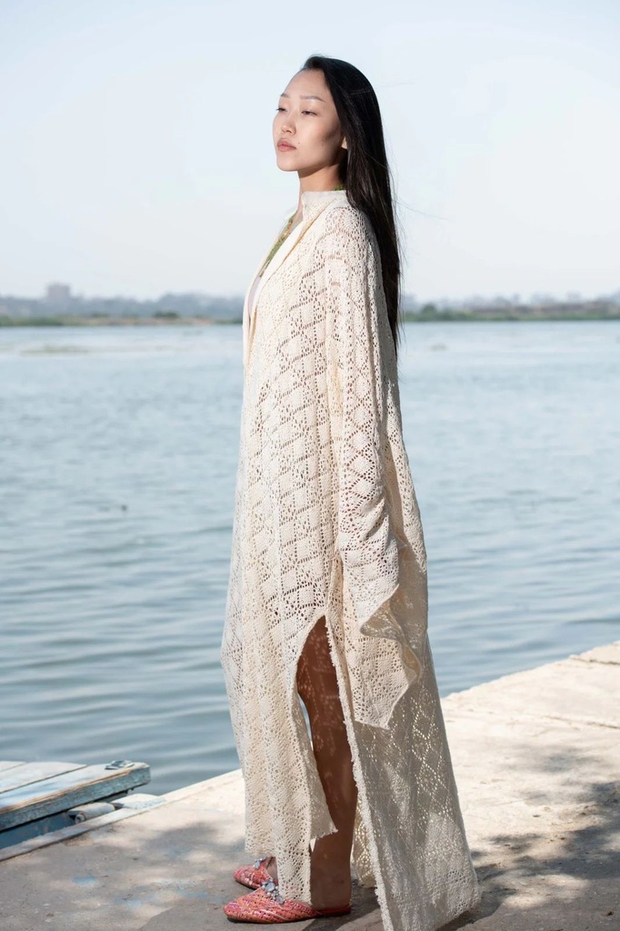 Lamira Cotton Crochet Cover-Up Dress