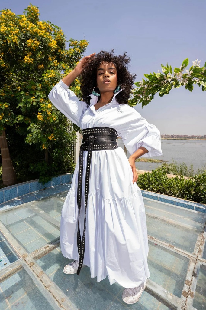 Belted Muse Dress