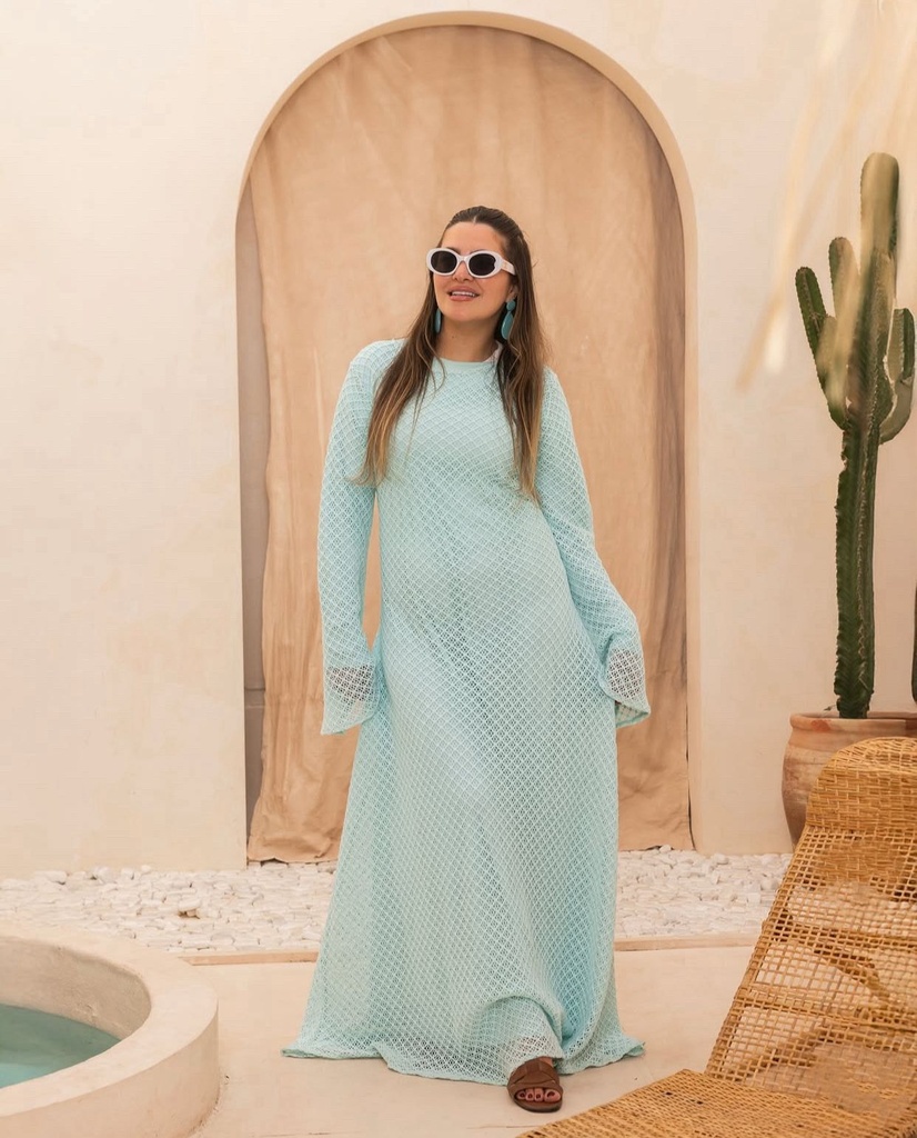 Crochet Back Belt Coverup