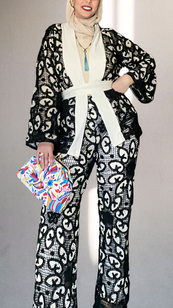 Crochet Jacket Set