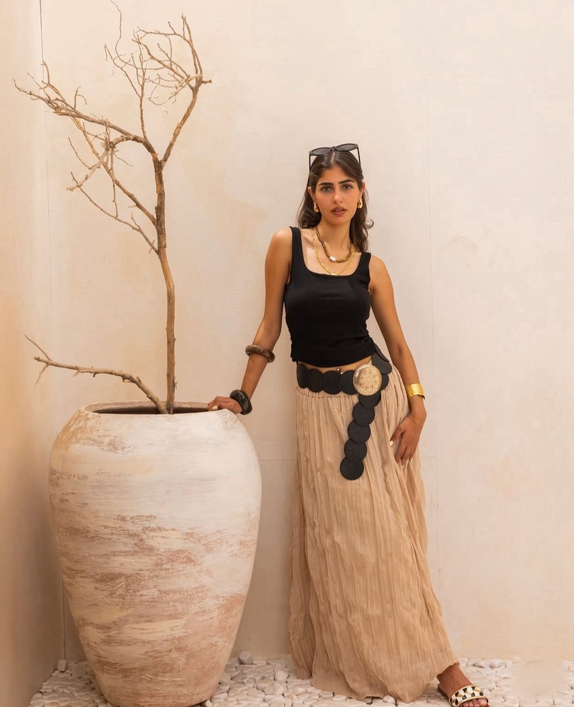 Chiffon Crinkle Skirt