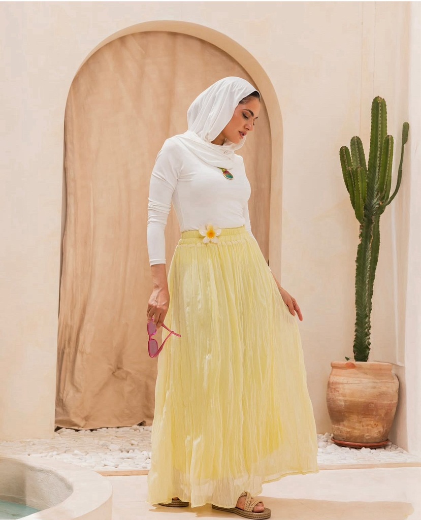 Chiffon Crinkle Skirt