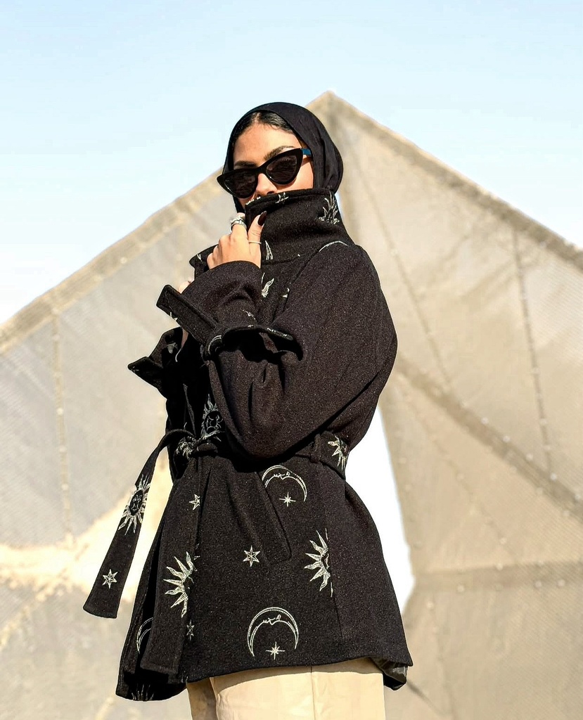 Astro Print Wool-Blend Jacket