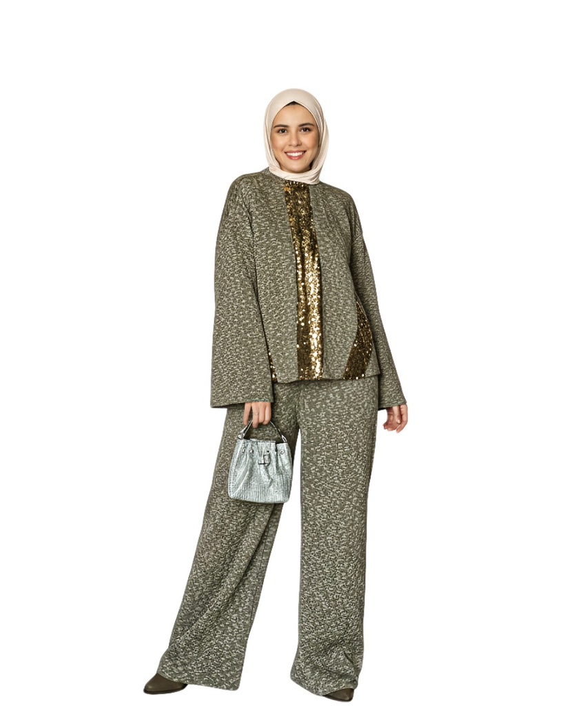 Wool Front Pleat Suit