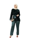 Sequin-Embroidered Bodice Suit