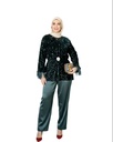 Sequin-Embroidered Bodice Suit