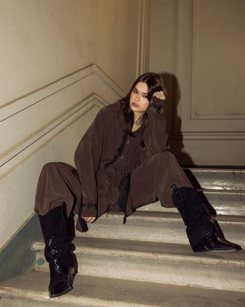 Rosaline Mesh Fringe Suit