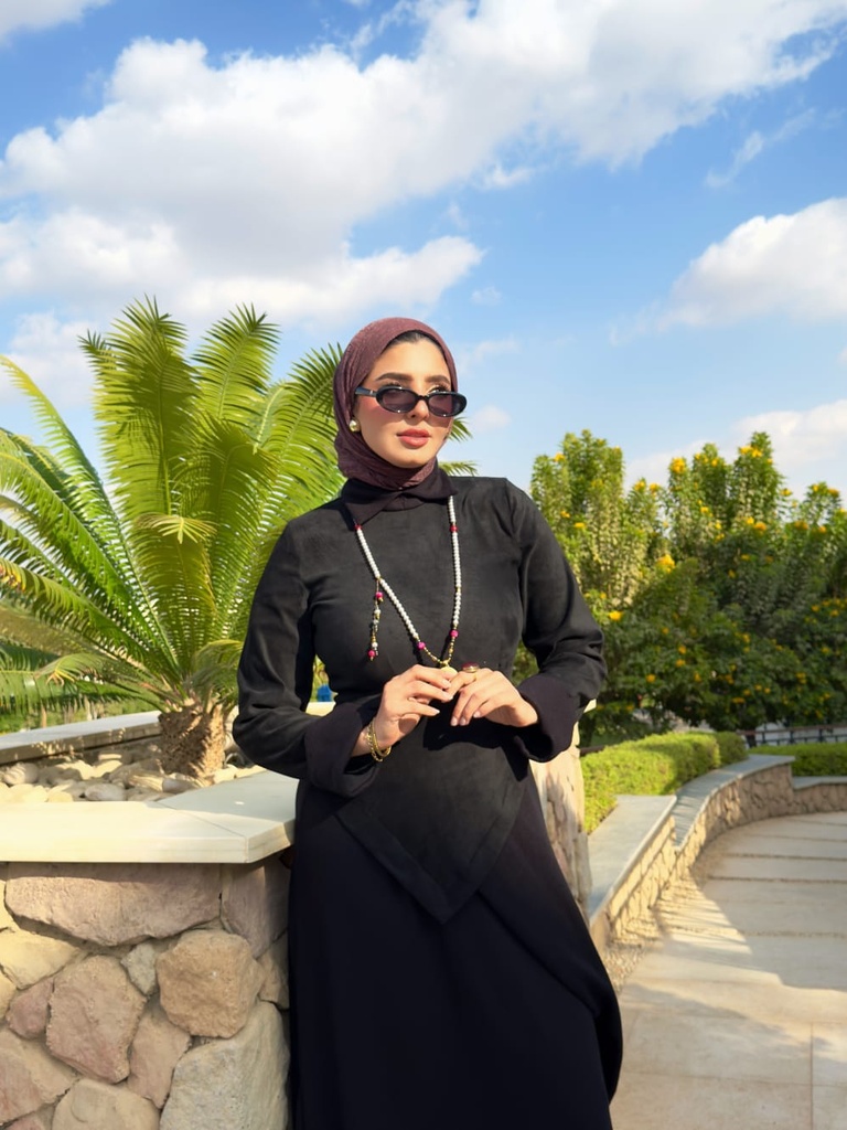 Suede Lace-Up Flowy Dress