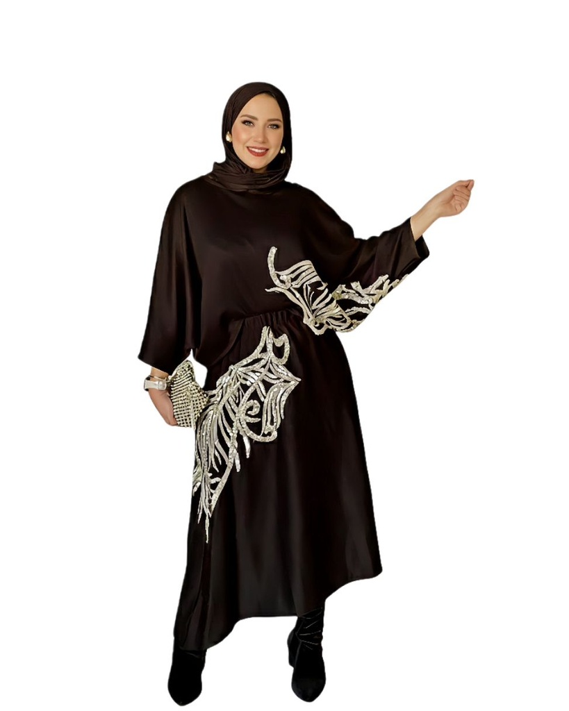 Embroidered Skirt Suit