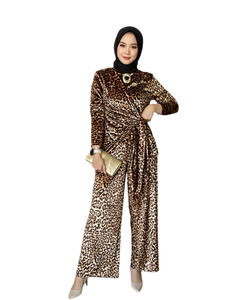 Leopard Wrap Suit