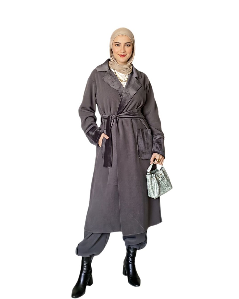 Textured Long Coat Suit