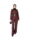 Textured Wool Pants Suit