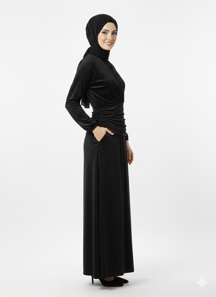 Embroidered Tiered Dress