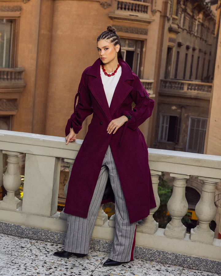Double-Breasted Wool Coat