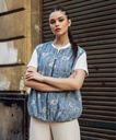 Lotus Denim Casual Vest