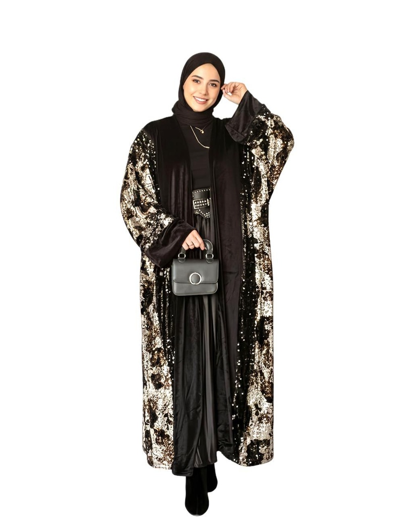 Layered Sequin Cardigan