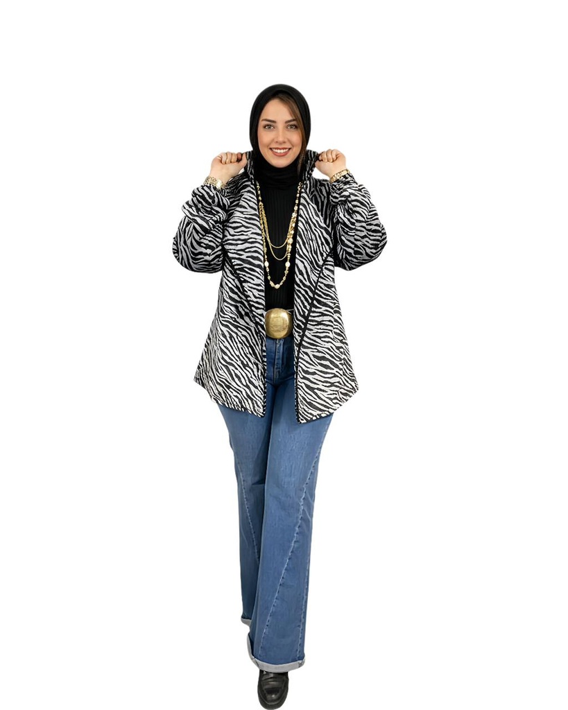 Zebra Embellished Jacket