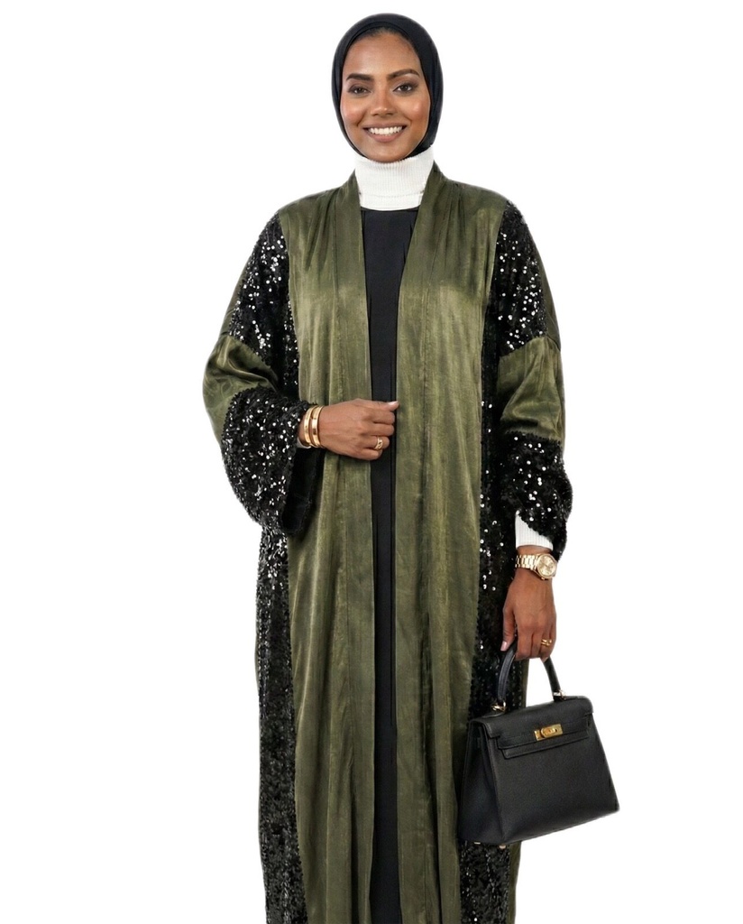 Royal Sequin Statement Kimono