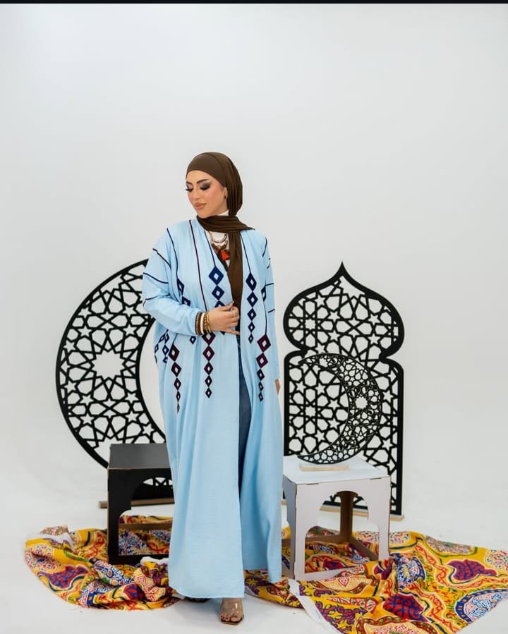 Hexagon Embroidered Kimono