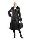 Faux Leather Fur-Trim Skirt Set