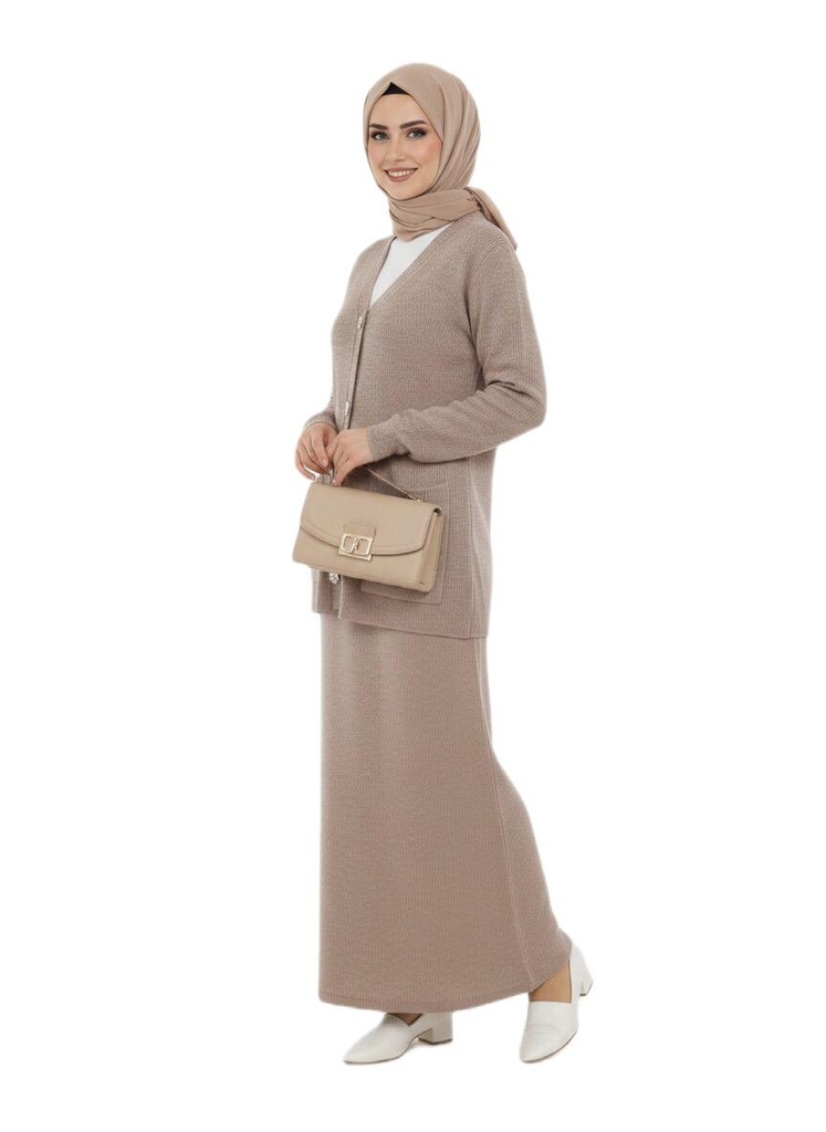 Subtle Shimmer Knit Skirt Set