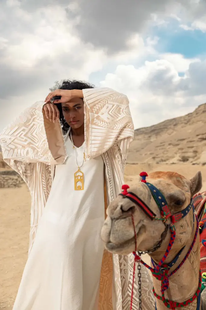 Textured Statement Kaftan