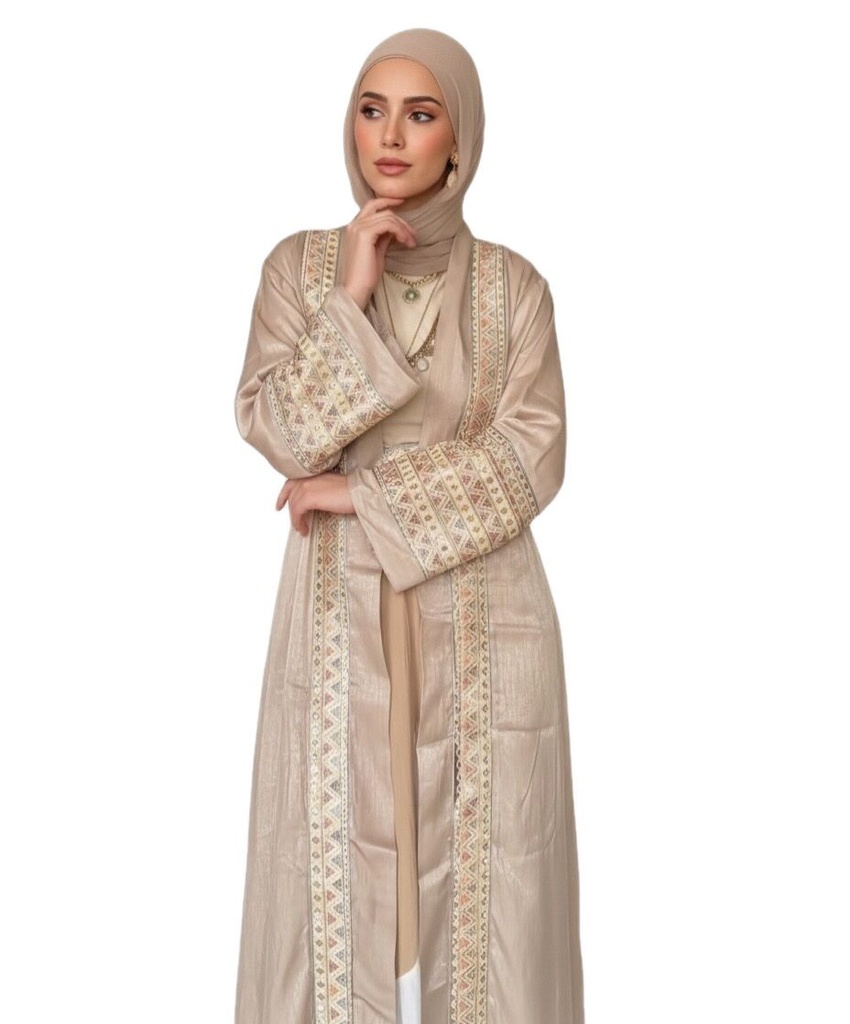 Shimmering Silk-Touch Kaftan