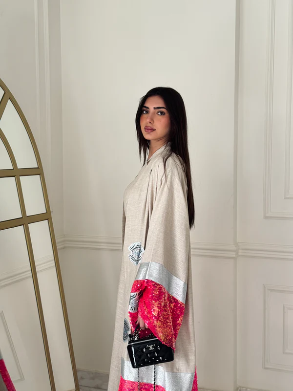 Statement Sequin Trim Kaftan