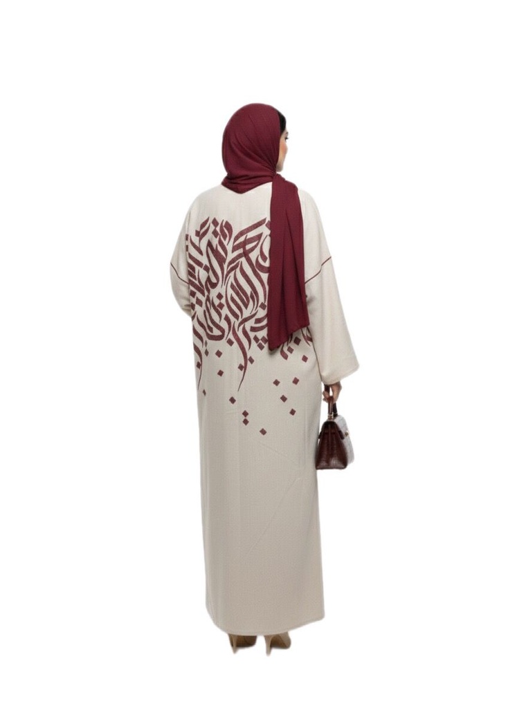 Modern Arabic Script Kaftan